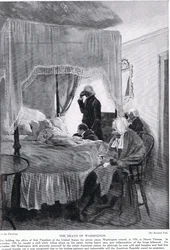 Śmierć Waszyngtona pod Mount Vernon, 14 grudnia 1799
